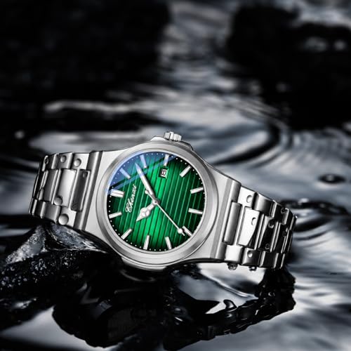 Image of Gosasa Fashion Men's Watches Date Business Watch Stainless Steel Luxury Style Luminous Quartz Waterproof Analog Display Male Wristwatch