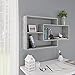 HUANGDANSP Mensole a Muro Grigio Calcestruzzo 104x20x60 cm in Truciolato Arredamento Scaffalature Scaffali e mensole per pareti