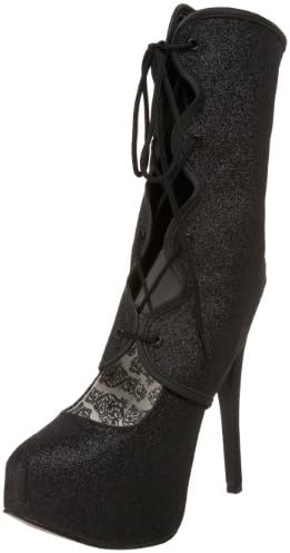 Bordello by Pleaser Women's Teeze-31G Pump,Black Glitter,7 M US | Image 6