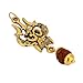 Golden Mahakal Locket With Rudraksha For Men And Women,Original Om Shiv Trishul Pendant,Religious Shiva Bholenath Spiritual Locket For Neck(Without Chain) By Waghacart