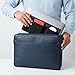 3-Pockets Mouse Holder for Laptop Stick on, Adhesive Mouse Pouch for Laptop, External Hard Drive Accessory Storage Sleeve Pocket for Mouses HDD SSD USB Drive Cables