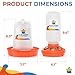 Lil'Clucker 1L Chick Feeder, 1.5L Chicken Waterer - No Leakage Chick Feeder and Waterer Kit, Hanging Baby Chick Waterer, Durable Chicken Water Feeder, Chicken Feeder and Waterer Set, Poultry Waterer