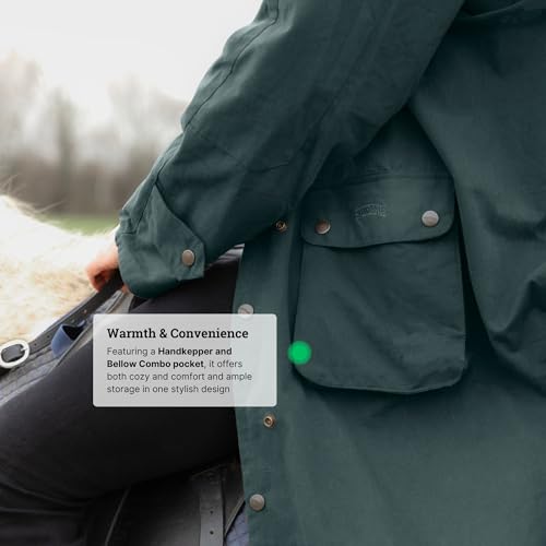 Image of RESISTANCE Premium Oilskin Duster Coat Waterproof Cotton Unisex Cowboy Cowgirl Western Workwear
