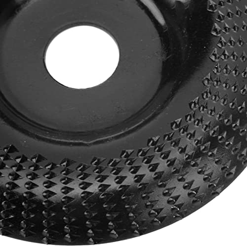 Fafeicy Disque de Sculpture sur Bois en Carbure de Tungstène, Roue de Façonnage du Bois de 125 Mm, Roue de Sculpture sur, Plaque de Meulage du pour un Retrait et un Formage (BLACK)