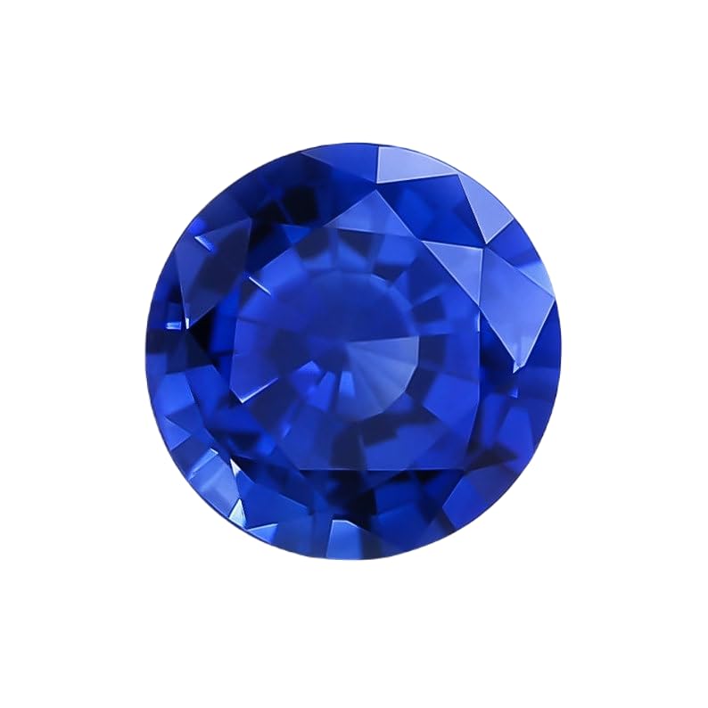 Saphir bleu véritable taillé en rond de 3 mm, pierre précieuse d'exception GH_NAT_10392