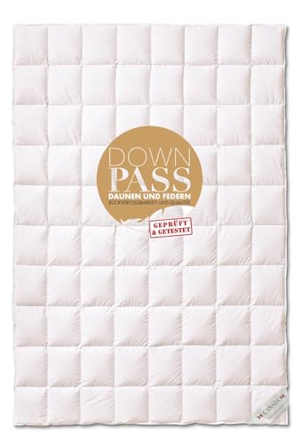 Schäfer Canada Summer Down Duvet 100% Down Cassette Quilt Canadian Down 100% Natural Down Duvet 135 x 200 cm