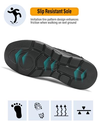 Steel Toe Shoes for Men Safety Puncture Proof Comfy Work Sneakers Lightweight Breathable Non-Slip Construction Shoes4