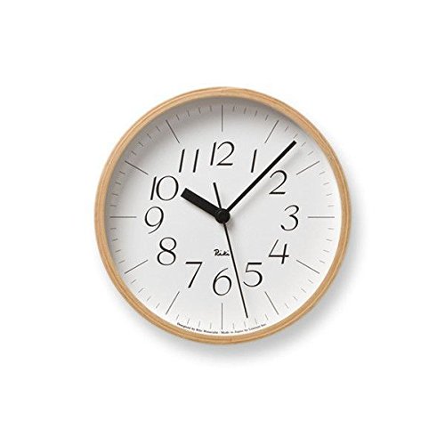 ホワイト/リキクロック リキ 渡辺力 RIKI CLOCK WR S 時計 壁掛け 掛け時計 壁掛け時計 電波時計 電波 クロック インテリア アンティーク プレゼント ギフト シンプル