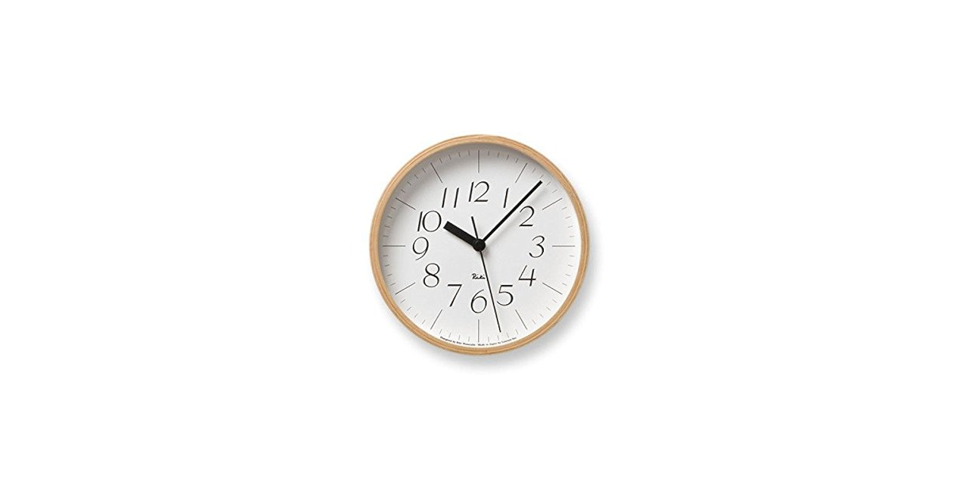 Amazon.co.jp: ホワイト／リキクロック リキ 渡辺力 RIKI CLOCK