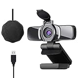 Dericam 1080P Webcam Kit, USB Webcam Computer Web Camera with Microphone,Plug and Play Computer Camera for PC/Mac/Laptop, for Video Calling Streaming, Conference, Gaming, Online Classes