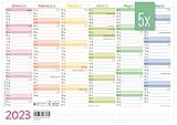 Ideal para anotar cumpleaños, citas médicas, planificación de vacaciones y otros eventos. Todas las fechas de un vistazo están a la vez