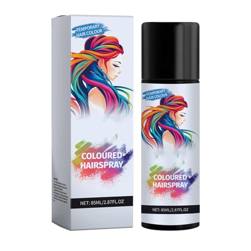 Mnozreo Spray Temporal De Color Para Cabello Negro Intenso,Temporal Para El Cabello Coloreada,Spray De Tinte Capilar,Color Para El Cabello De Un Solo Uso,85ML,1PC