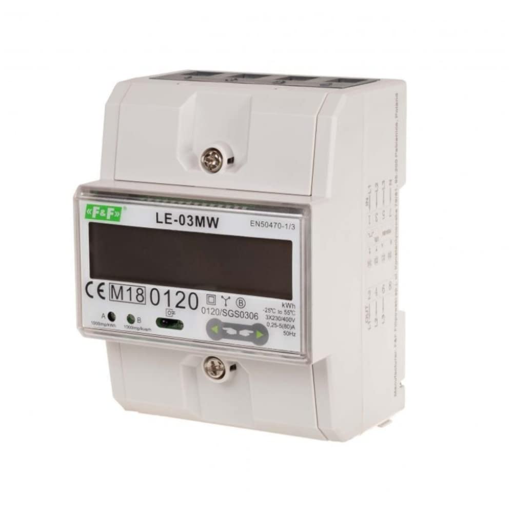 3-Phasen Stromzähler MID Drehstromzähler Zähler LCD Strom