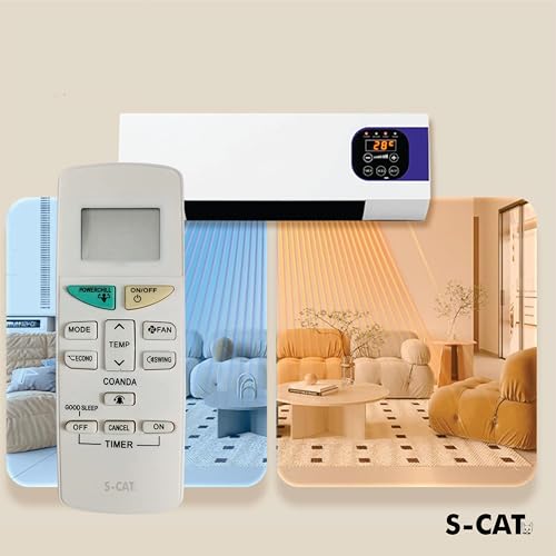 Image of S-CAT Compatible with Daikin Ac Remote Original ARC470A22 Model 132B (No Backlight) Suitable for 1 1.5 2 Ton Split /Window AC (Match Old Remote Exactly, for Any Issues Contact Customer Care)