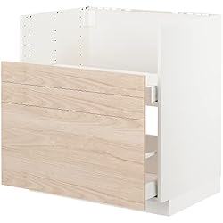 Fregadero Frente Visto Ikea Ikea METOD BC F BREDSJÖN - Fregadero (2 frentes, 80 x 60 cm), color blanco