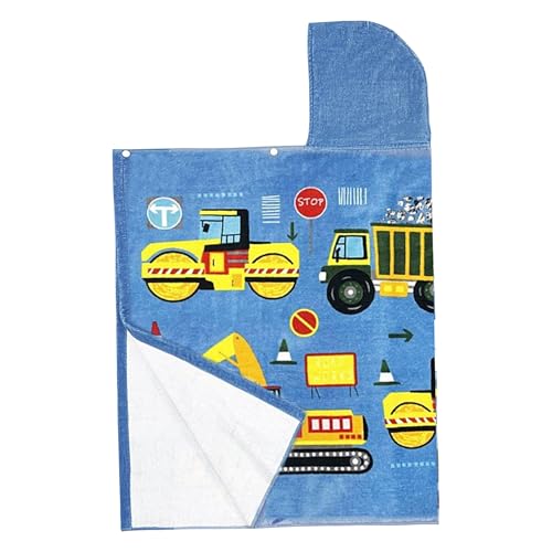 Toalla Infantil | Abrigo de capucha para niños con patrón de vehículo,Manta Suave Abrigo 127x76 cm Pañuelo Para Ducha Natación Viaje