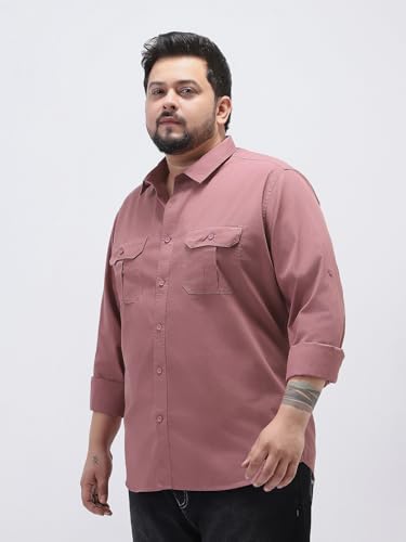 Image of Urbano Plus Men's Cotton Full Sleeve Regular Fit Casual Solid Shirt