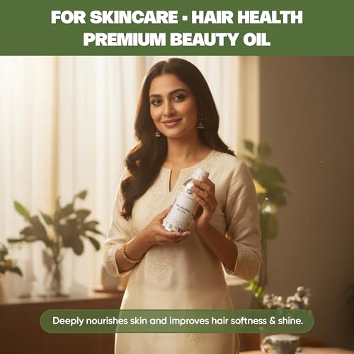 Image of VedaOils Macadamia Nut Oil for Hair & Skin Care 100ml | 100% Pure & Natural Cold Pressed Oil | Nourishes, Hydrates & Strengthens Hair and Skin