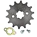 HIAORS 420 14T 17mm Motorcycle Front Engine Sprocket for 50cc 70cc 110cc 125cc 140cc 160cc Honda HONDA Z50 CT70 Speed Mini Bike TaoTao Roketa Coolster Sunl Lifan Chinese ATV Quad Dirt Bike