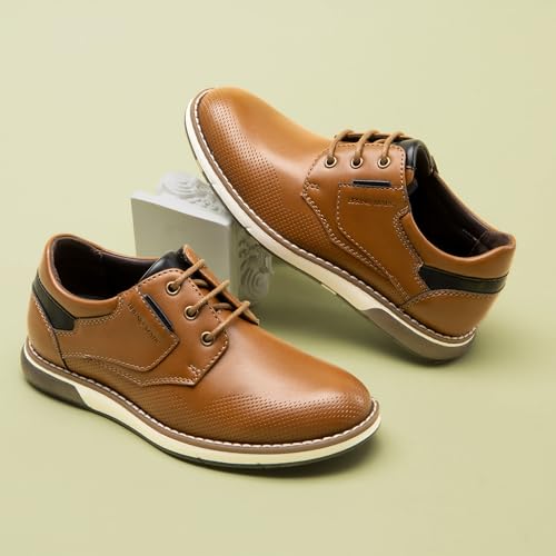 Bruno Marc Boy'S Casual Dress Oxford Comfort Uniform Formal Fashion Sneaker Shoes,Size 6 Big Kid,Brown,Sbox2404K thumb #6