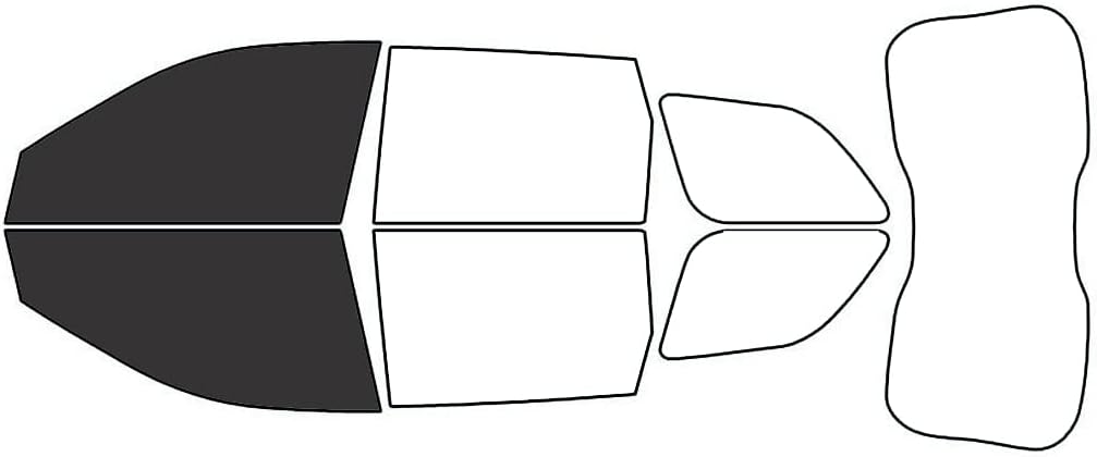 Rvinyl Window Tint Kit Compatible with Jeep Grand Cherokee 2014-2021 - Black 20% - Single Ply No Bubble Film - Do it Yourself Vehicle Front Precut Kit