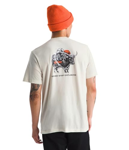 The North Face Men's Evolution Vault Tri Pack Short Sleeve Tee | T-Shirt with Ribbed Collar & Set-in Sleeves, White Dune, XX-Large