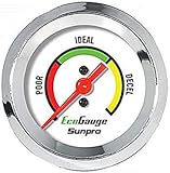 Fuel Economy Gauge Sunpro CP8221, Chrome Bezel, 2', backlit, incl. tube+fittings