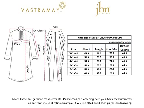 Image of VASTRAMAY Men's Silk Blend Solid Plus Kurta And Dhoti Set - Classic Ethnic Attire for Cultural Celebrations | Curved Hem Kurta With Contrast Cowl Dhoti Set