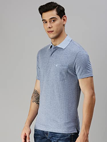 ONN Men's Powder Blue Half Sleeves Polo Collar T-Shirt with Pocket (Size : XX-Large)