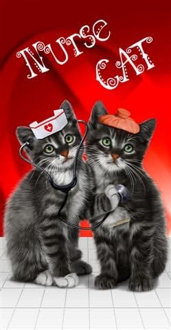 Kitty Cat Towel Nurse Kitty Wonder Beach Towel