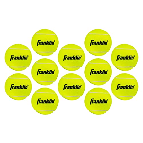 Franklin Sports Pressureless Tennis Balls - Official Size Low Pressure + Bounce Tennis Balls - Great...