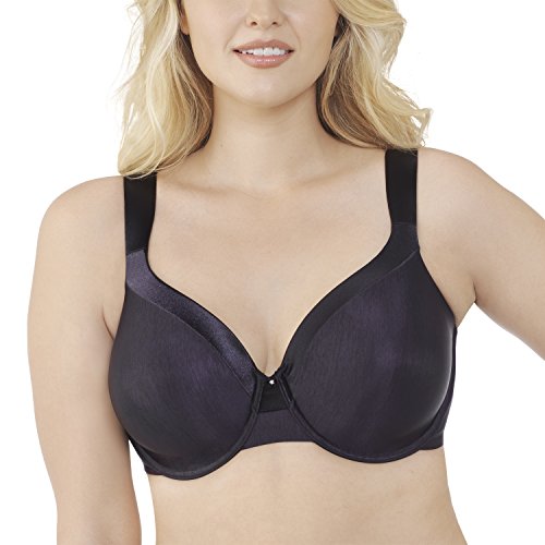 Vanity Fair Women's Illumination Zoned in Support Fullfigure Underwire Bra 76338, Midnight Black