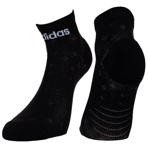 Image of adidas Heel & Toe Terry Men's Ankle Length Cut Cotton Socks - 3 Pairs (6N) (Ad-0965) Olive Strata /White /Black