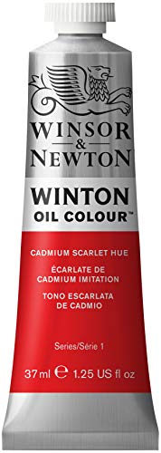 Winsor &Amp; Newton - Tubo Oleo Winton 37Ml Winsor&Amp;Newton Escarlata Cadmio En Oferta Winsor &Amp; Newton Winton - Tubo De Pintura Al Óleo, 37 Ml, Rojo (Tono Escarlata De Cadmio)