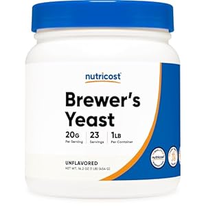 Nutricost Brewers Yeast Powder 1LB (16oz) – Non-GMO, Vegetarian Friendly