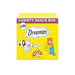 DREAMIES - Cat Treats - 12 x 60g - Multipack Biscuits - Variety Snack Box - 12 Pouches