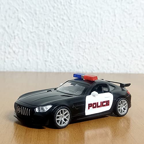 Carrinho de Polícia Metal e Fricção que Abrem as Portas – 1 Unidade