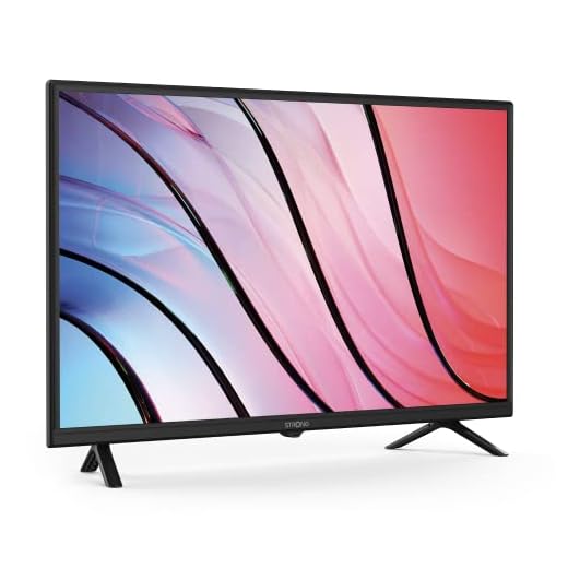 STRONG - Télévision HD 32" (80 cm) SRT32HF2003 - Triple Tuner Intégré - 2 Ports HDMI (1 Arc) + 1 Port USB + Mini-AV + Prise Antenne/Sat - Noire