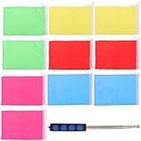 Mât de drapeau professionnel : idéal pour les guides touristiques accompagnant des groupes de touristes, les activités de camping en plein air, etc., mâts de drapeau télescopiques portables