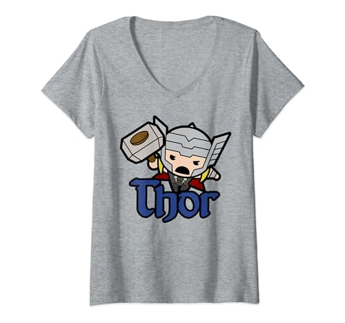 T-shirt Marvel Thor femme col V qui sublime votre silhouette
