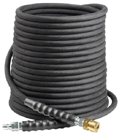 YAMATIC 3/8" Pressure Washer Hose 50 FT 4000 PSI, Wear Resistant