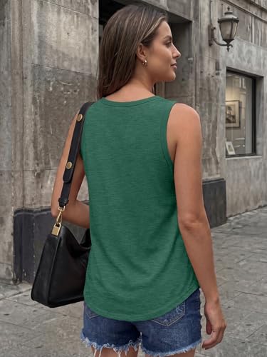 Image of AUTOMET Women's Square Neck Tank Top | Soft Lightweight Sleeveless Shirt, Loose Fit Flowy Summer Basic for Layering, Casual & Workout