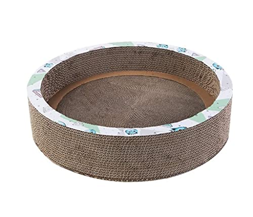 Arbre à chat griffoir salon carton recyclé durable 33x33 herbe à chat