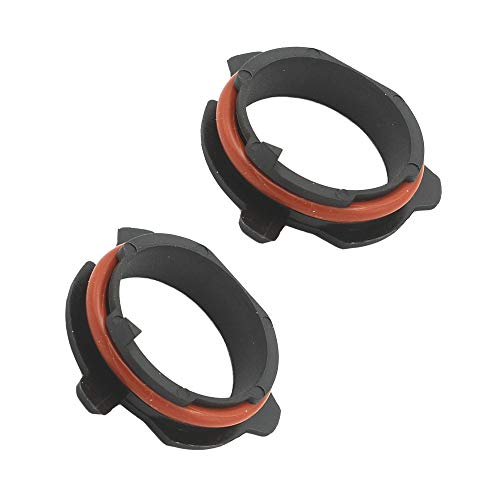 HALOYiVGO H7 LED Headlight Bulb Retainers Holder Adapter Compatible Clip For BMW 5 Series E39 E60 E61 F10 F11 F07 F85 G30 G31 G38 E12 E28 E34 H7 Led Socket Bulb Holder (2PCS)