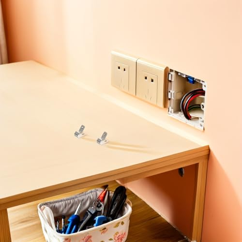 Abrazaderas de cable de aluminio NUOBESTY solución a cables sueltos con clips de pared 7