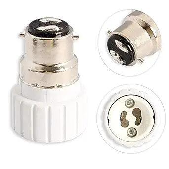 KTM Healthcare B22 to GU10 Socket Base Halogen CFL Light Bulb Lamp Adapter Converter Holder