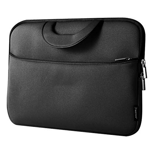 13.3-Inch Universal Tablet Laptop Sleeve, Insten 13.3-Inch [Splash-Proof] [Shockproof] Soft Case Pouch Bag with Handle, Double Zipper Closure, Anti-Scratch Inner Lining and Zipper Pocket, Black