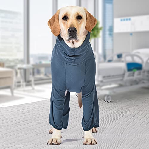 Koogal Dog Pajamas For Large Dogs，Four Feet Dog Lightweight Pajamas，Large Dog Jumpsuit，Dog Surgical Recovery Rajamas，Stylish Pjs Costume For Giant Large Medium Dogs(Blue,5Xl) #TOP4