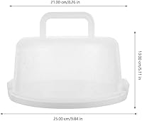 Vista 7 de Luxshiny Caja de pastel reutilizable portátil hermética para almacenamiento y transporte para panaderías, hogares y eventos al aire libre, diseño