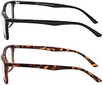 Reading Glasses 2 Pack Bifocal Fashion Comfort Quality Readers for Men and Women